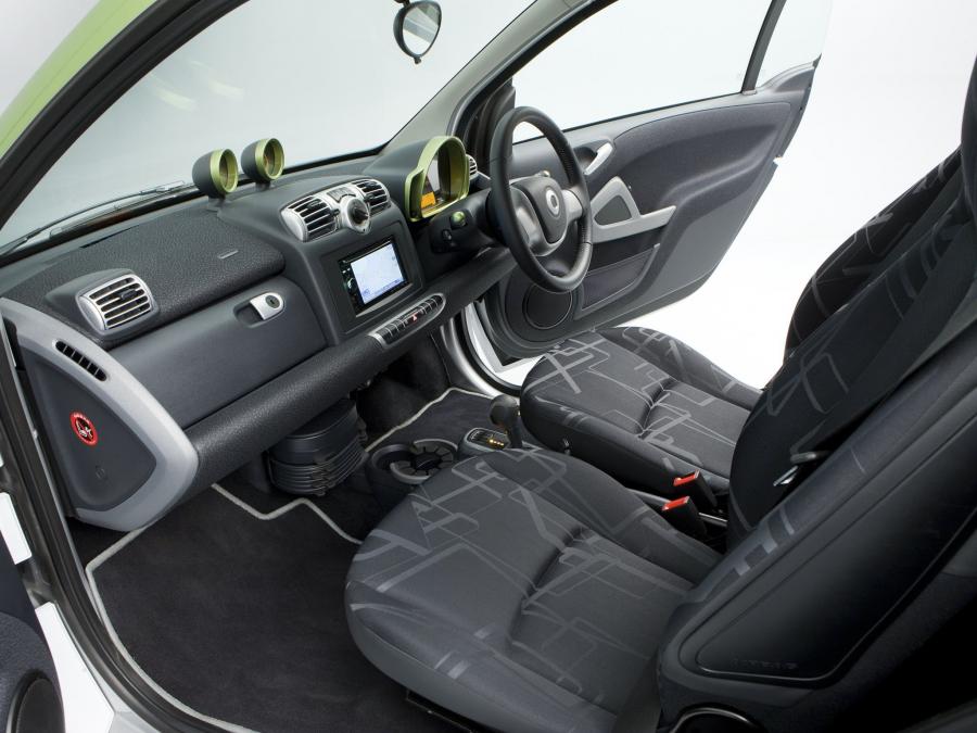 Интерьер Smart ForTwo Electric Drive Coupe (C451) 2009 года  (UK) (фото 3 из 10)